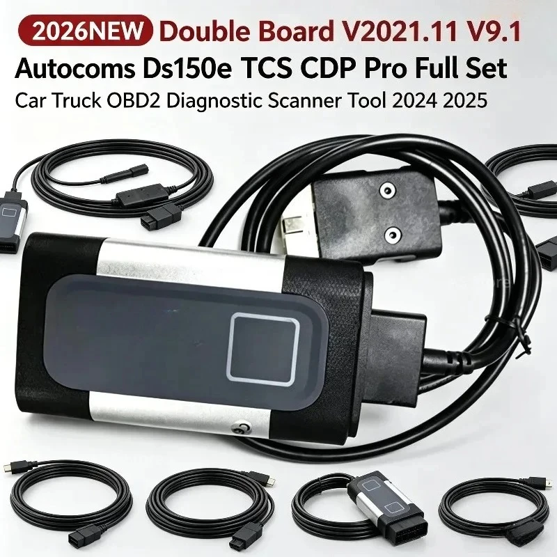 NEU Doppelplatte V2021.11 V9.1 Autocom DS150e TCS CDP Pro Komplettset Auto Lkw OBD2 Codeleser Werkzeug 2024 2025