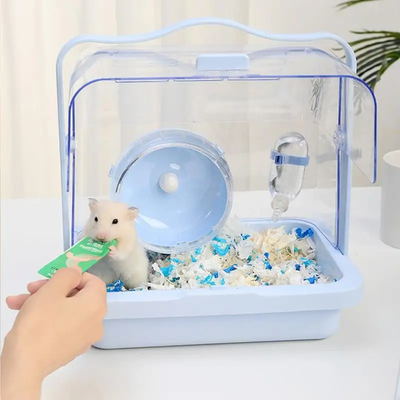 Hamster Cage Panoramic Golden Bear Cheap Big Portable Transparent Warm Anti-jailbreak Out Cage Supplies