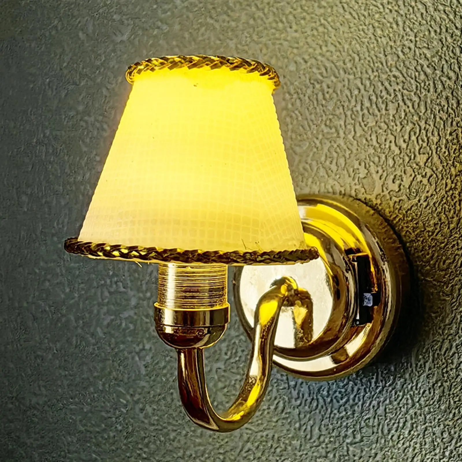 

1/6 1/12 Dollhouse Wall Lamp Lightweight Miniature Light for Birthdays Gift