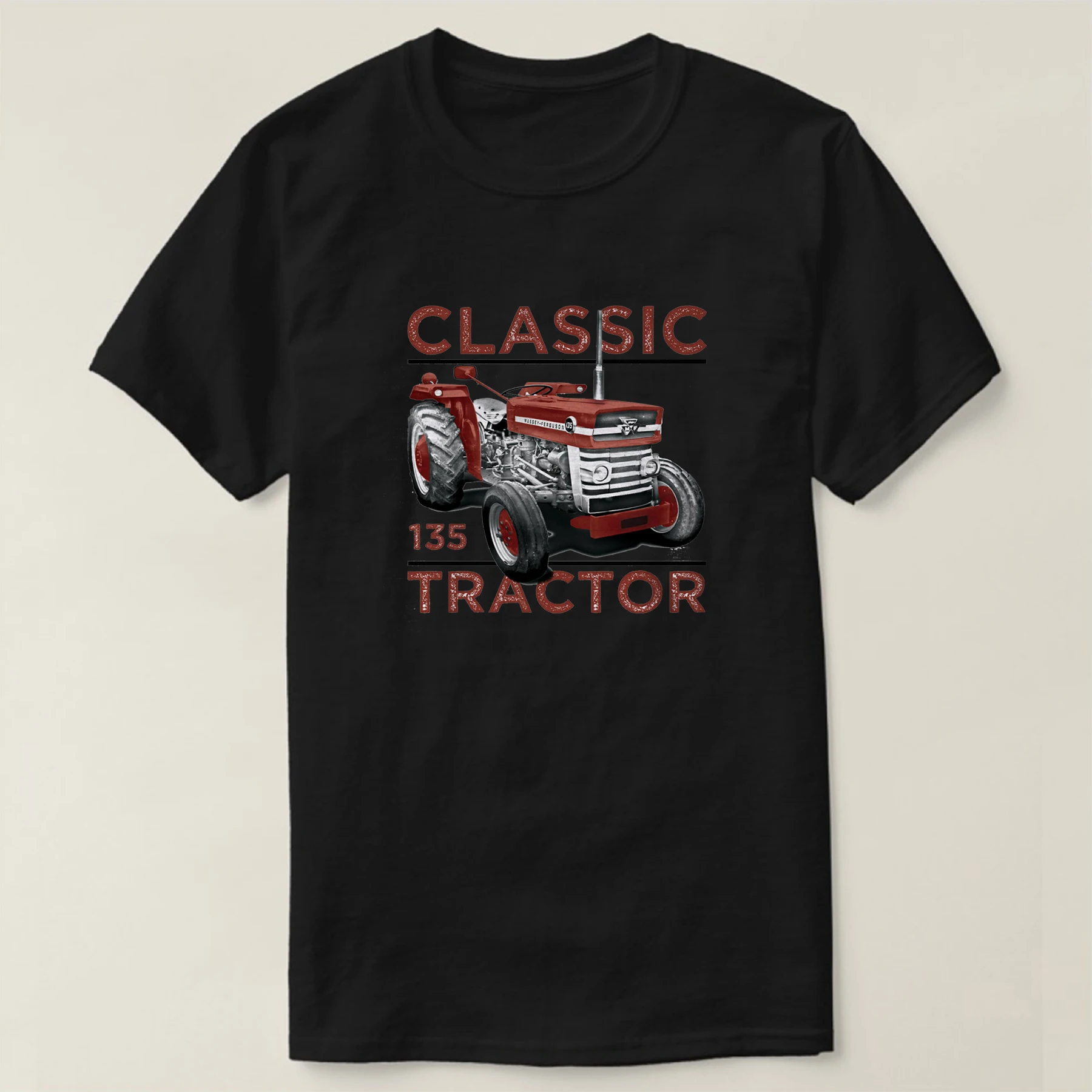 

Classic 135 Tractors Inspired Retro Farm Farmer Gift T Shirt Short Sleeve Casual 100% Cotton O-Neck Mens T-shirt Size S-3XL