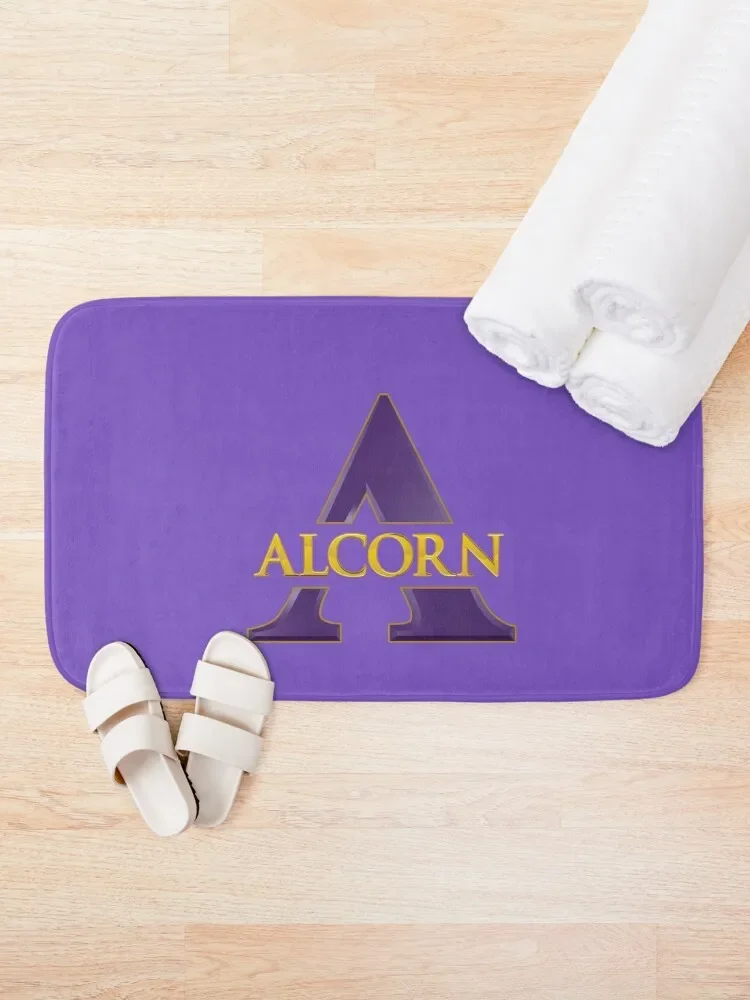 New-Alcorn-State-logo Bath Mat For Hallway On The Floor Floor Toilet Mat