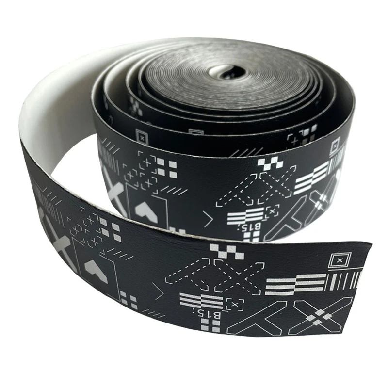 5M Printing 3.5cm Width Tennis Overgrips Frame Protect PU Tennis Grip 5M Beach Racket Protective Tape Sport Accessories