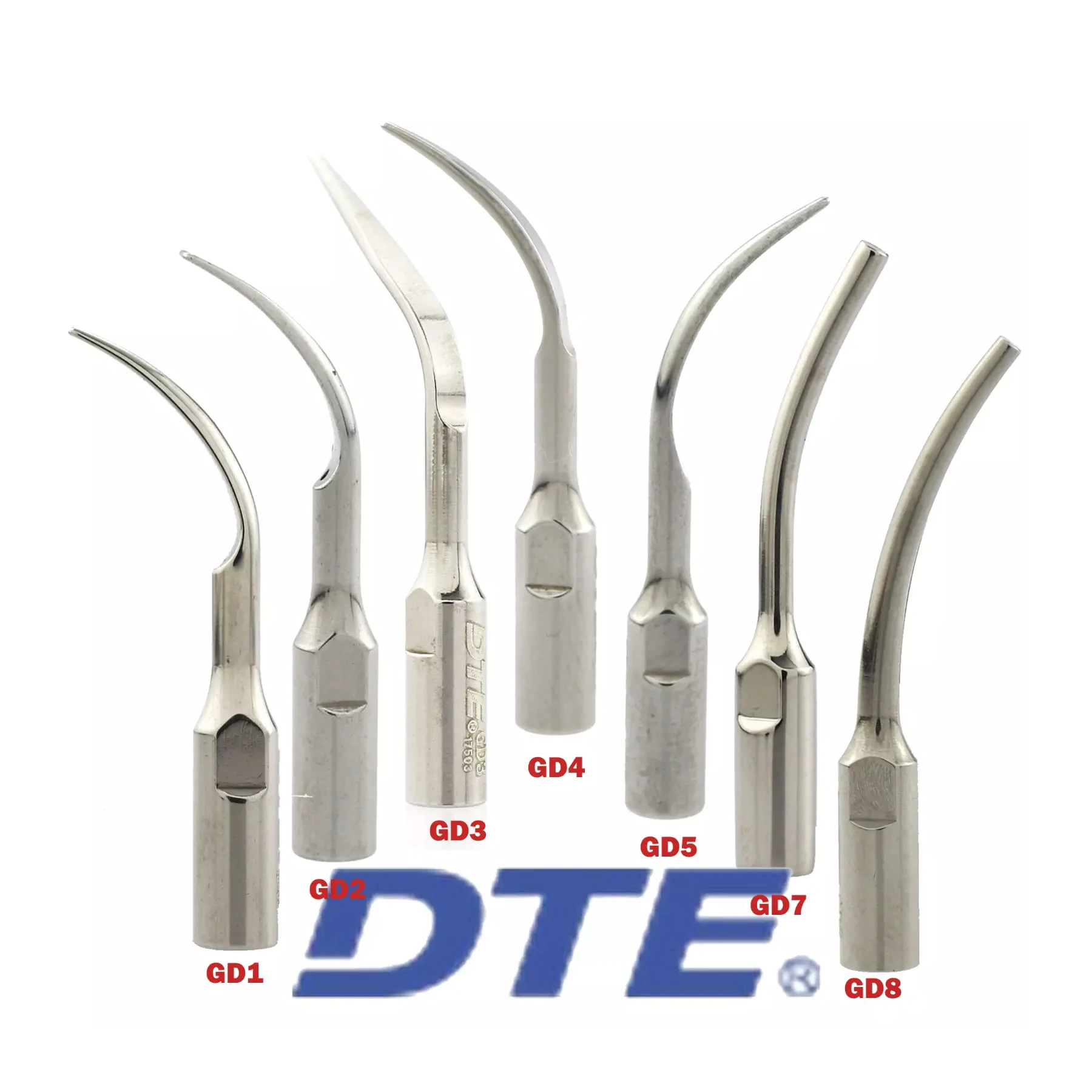 

Woodpecker DTE Dental Ultrasonic Piezo Scaler Tips Scaling fit SATELEC NSK 1/5PCS GD1-GD8