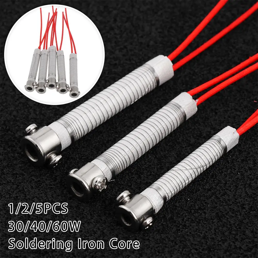 1/2PCS 220V 30/40/60W Heating Element Metalworking Accessory For Soldering Iron Replacement Welding Tool