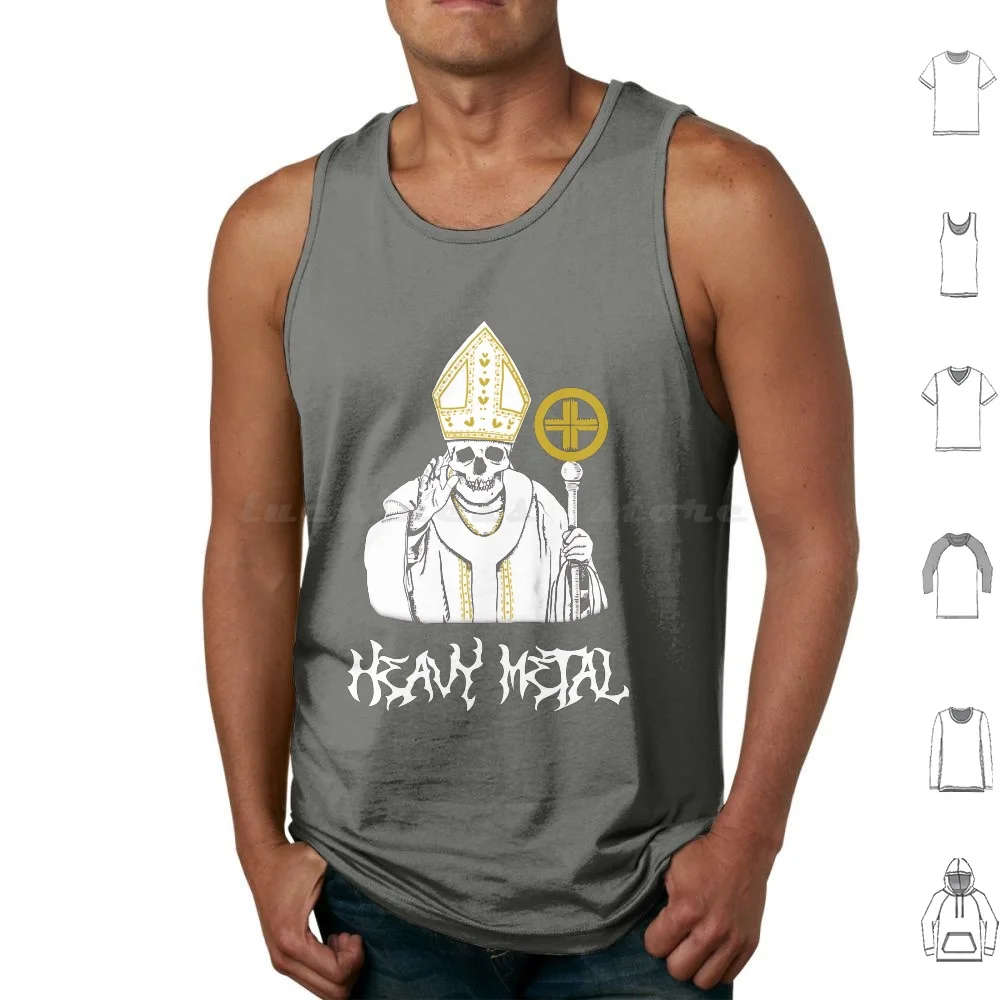 Active First Wave Venom Bathory Heavy Metal Pope Vintage Tank Tops Vest Sleeveless Active First Wave Venom Bathory Heavy