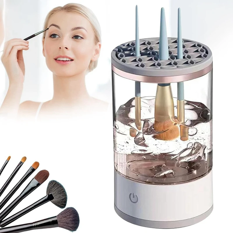 Cosmetic Brush Cleaner, Makeup Brush Cleaner, Electric Automatic Makeup Brush Cleaner Fit for All Makeup Brush-A79M