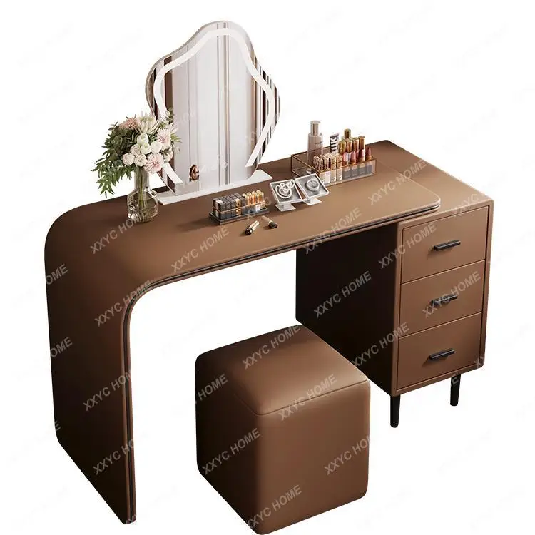 Retractable dresser bedroom simple light luxury makeup table chest integrated
