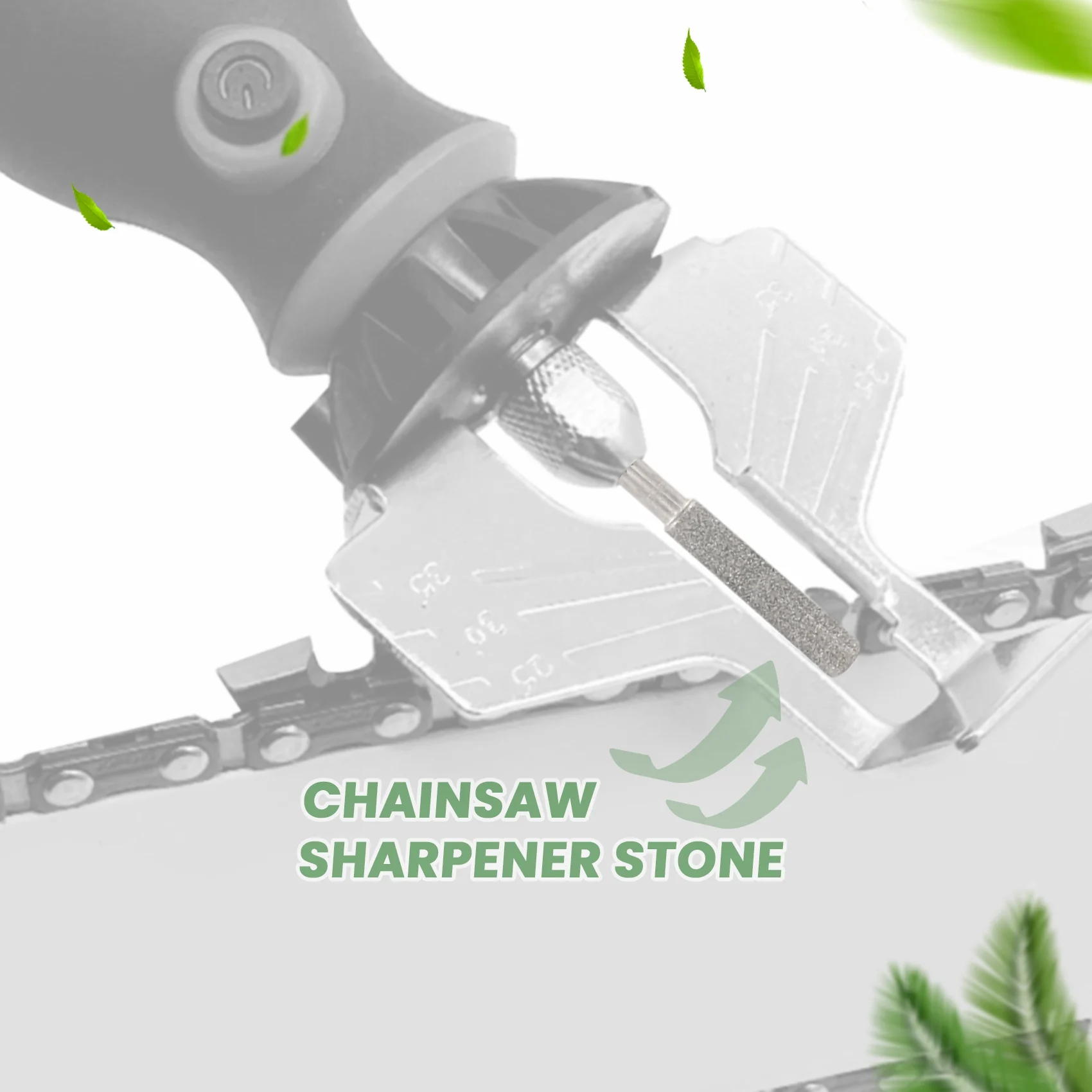 

A58Z 30 Pieces Chainsaw Sharpener Stone Burr Grinding Stone File, Polishing Grinding Tool Grinding Bits, 5/32 Inch/ 4 Mm