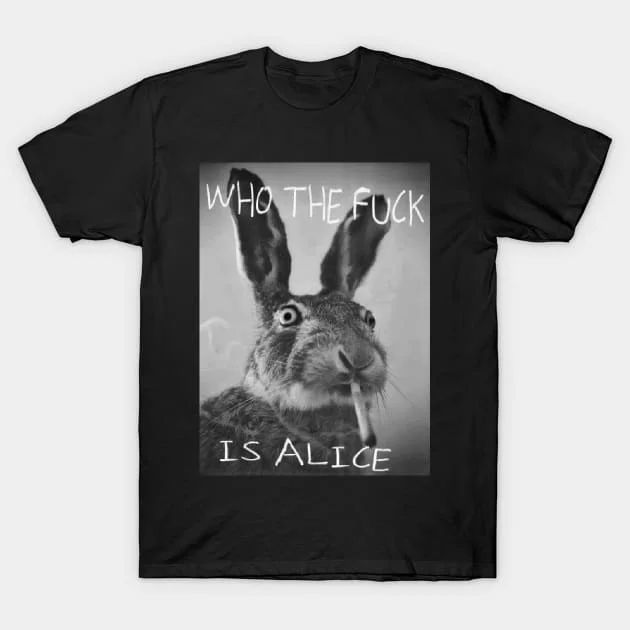 

Smoking Rabbit Graphic Printing Summer Luxury Brand Cotton Men's and Women's T-Shirts Short Sleeves Street Fashion Trend