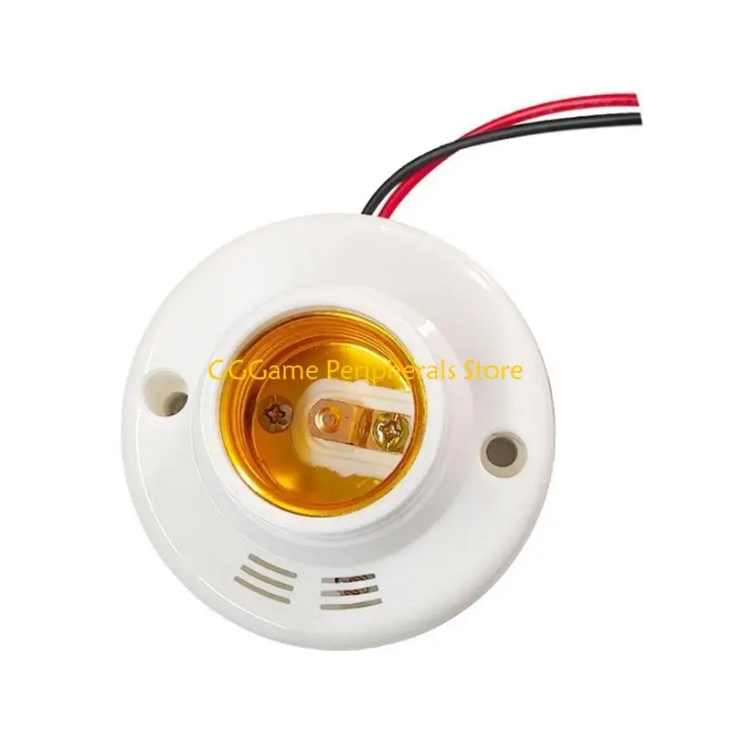 U55B Modern Design E27 Sensors Light Bulb Holder Sensors Light Socket Sound Light Control for Versatility Use High Brightness