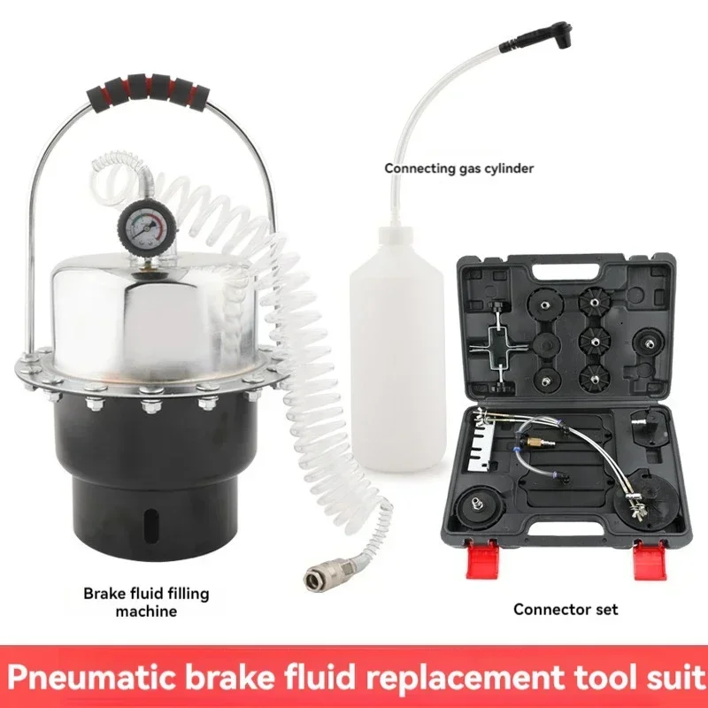 

New Pressure Pneumatic Brake Oil Brake Fluid Replacement Tool Hydraulic 5.5L Brake Oil Replacement Machine Oil Changer