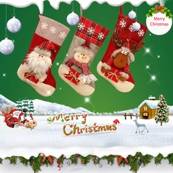 New Christmas decorations, Christmas gift bags, Christmas socks, can be used to decorate Christmas trees and also to hold gifts