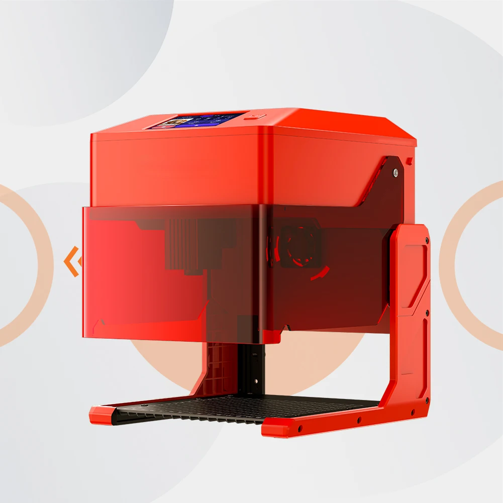 터치스크린과 보호 케이스가 있는 UMW 휴대용 지능형 레이저 조각기