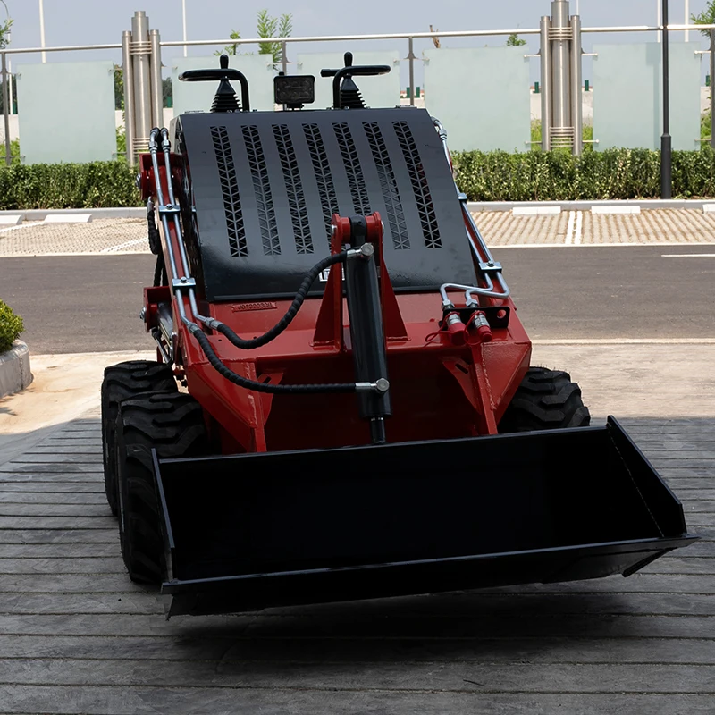 A Small Sliding Loader with a Load Capacity of 300kg Is Used for Grain Loading and Unloading
