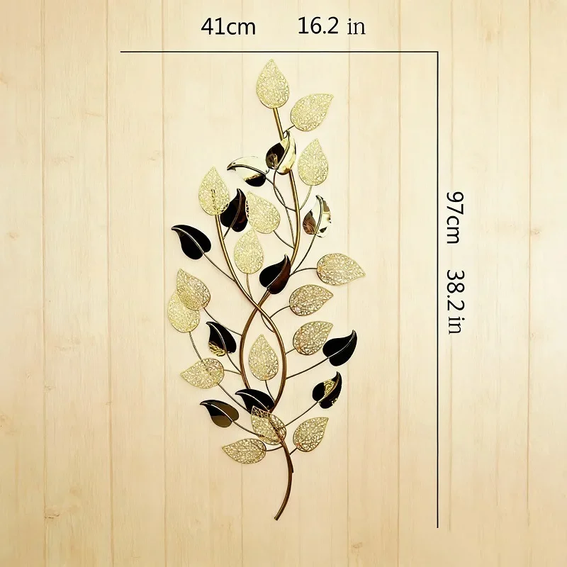 Modern minimalist three-dimensional entrance wrought iron creative homestay wall decoration TV background wall decoration decora