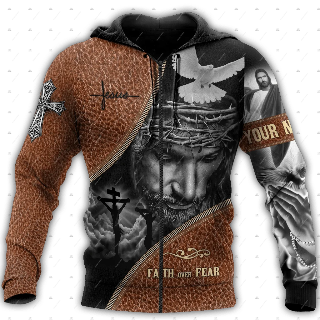 Custom Name Knights Templar Jesus God Lion Bible Tattoo Vintage Retro Trucksuit 3DPrint Unisex Pullover Casual Jacket Hoodies 38