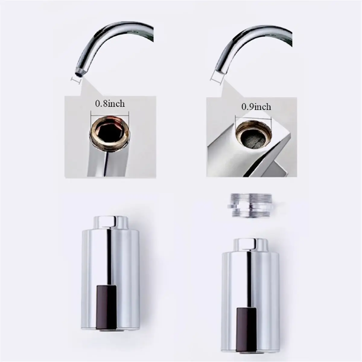 Big Discount Non-Contact Faucet Kitchen Faucets Water-Saving Adapter for Kitchen Bathroom Faucet