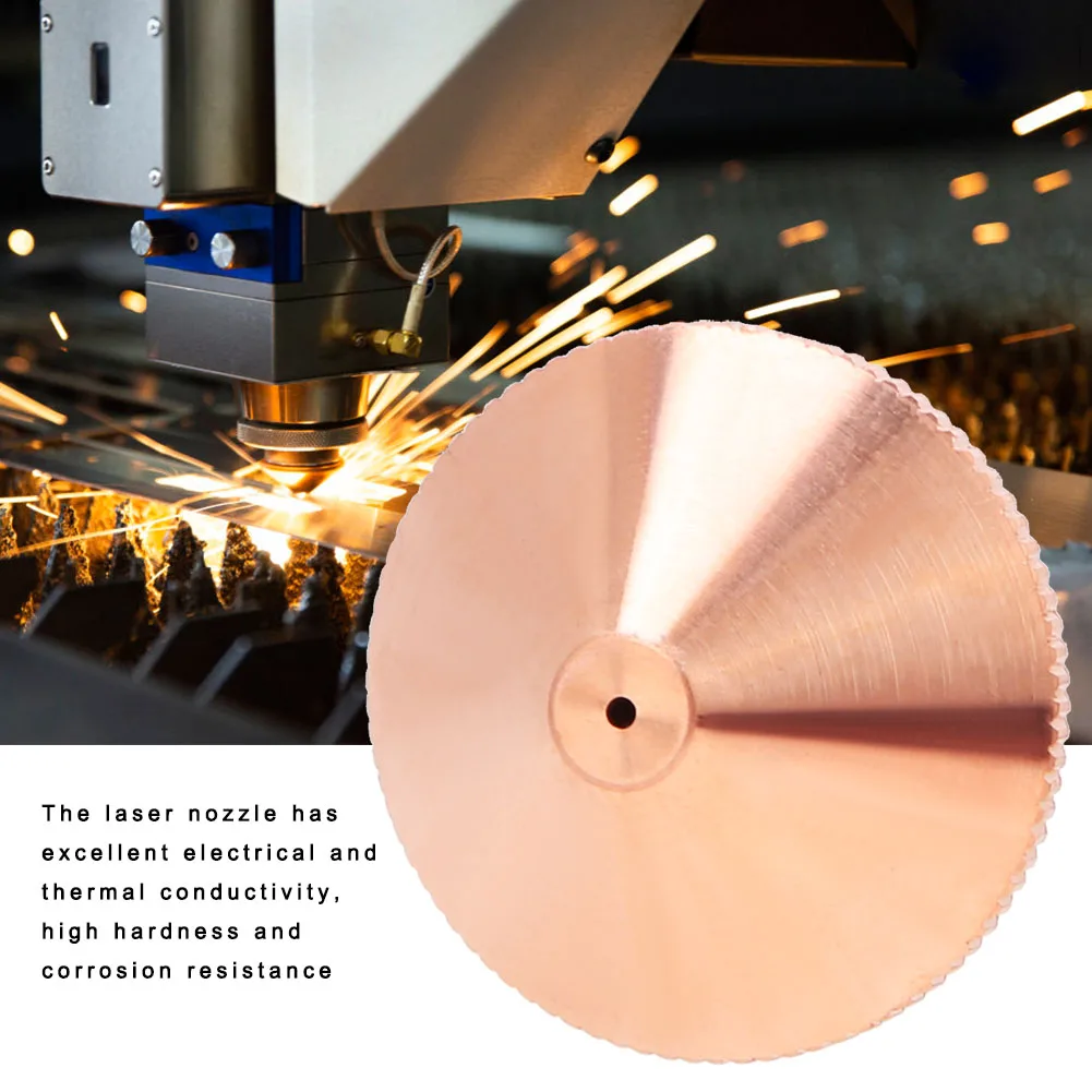Single Layer Laser Nozzle Brass for CO2  Laser Cutting Machine 0.8/1.0/1.2/1.4/1.5mm Laser Nozzle Laser Cutting Nozzle