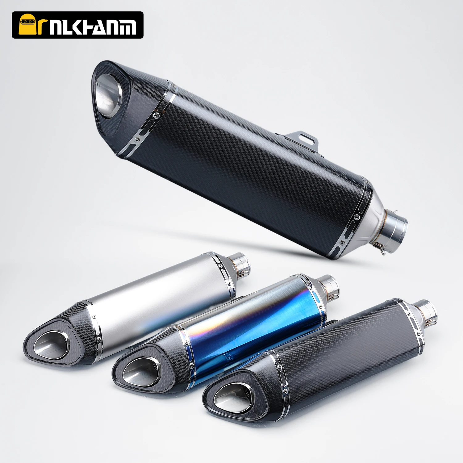 Universal stainless steel Yoshimura exhaust muffler for gsxr150 R15 duke200 click cbr150r MT15 rc200 cbr500r R3