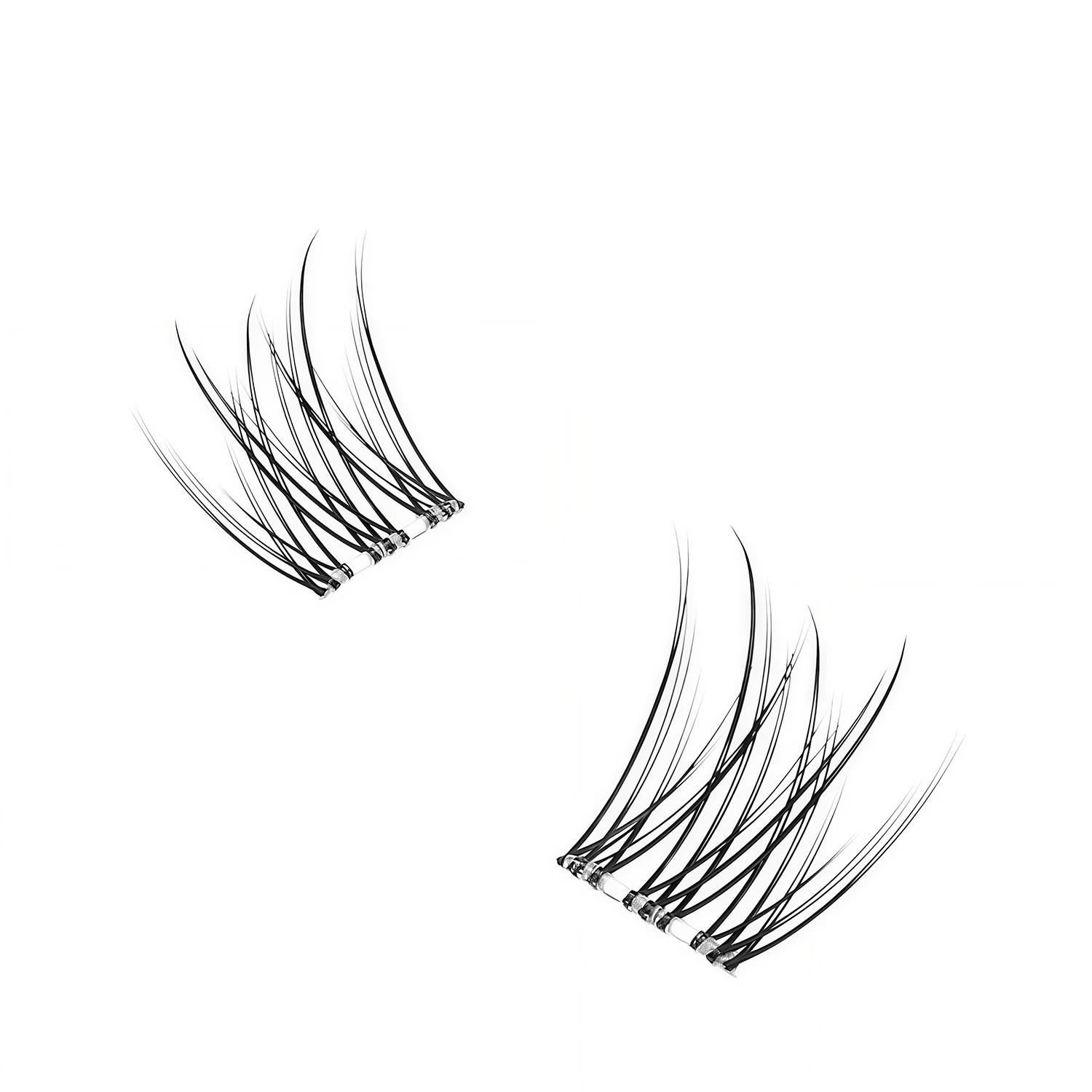 384 weiche und leichte Fischschwanz-Einzelwimpern, 10-12 Millimeter - Perfekt für tägliches Make-up und Wimpernverlängerung – Detail 3