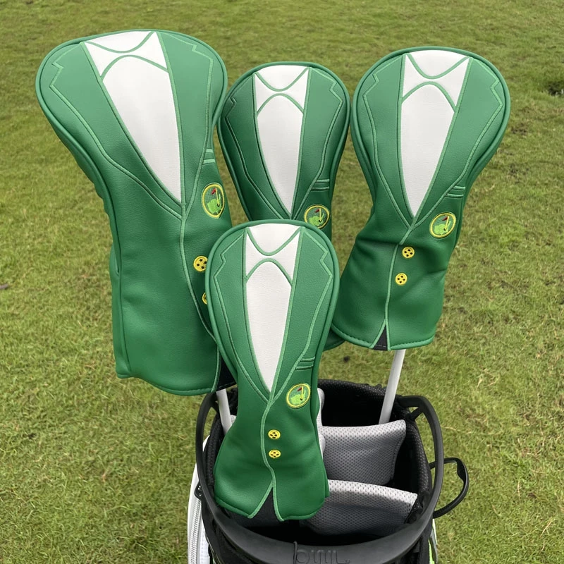 Golf Club Head Cover, 1, 3, 5 UT, Wood Head Cover, Straight, Half Round Putter, PU Waterproof, Protective Cover