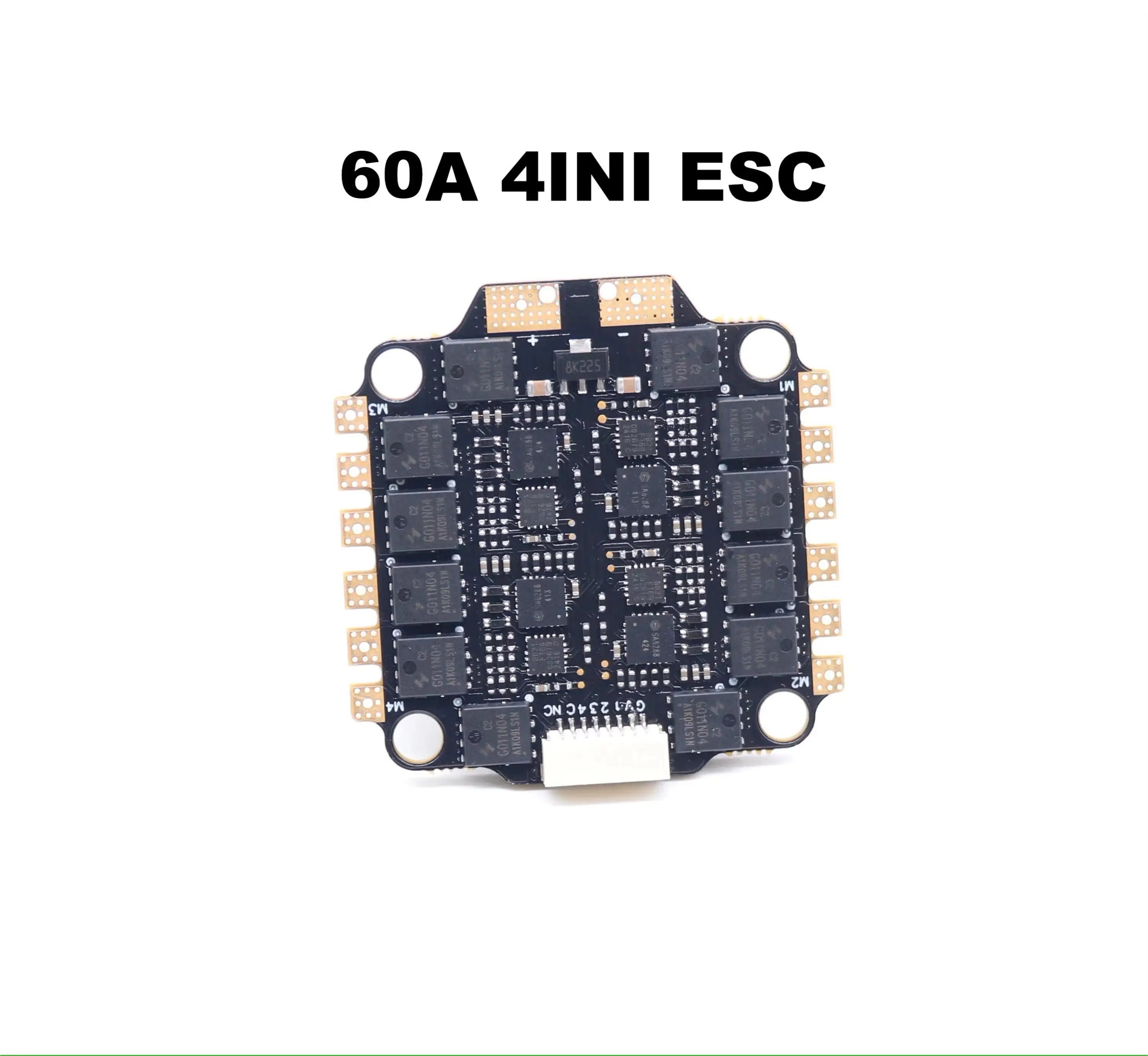 HotRC BLHELI_S 4IN1 45A 60A ESC يدعم 3-6S محرك بدون فرشاة يدعم DShot300 600/Multishot/Oneshot/PWM UAV F4 التحكم في الطيران