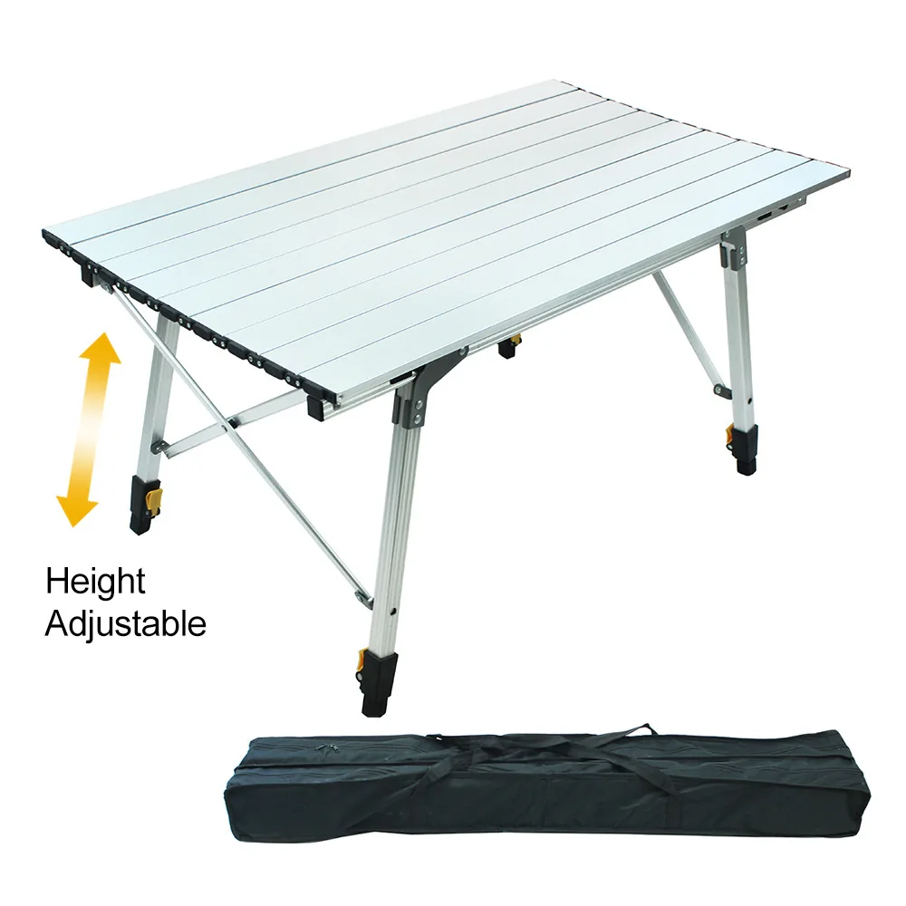 

Factory Wholesale Outdoor Multifunctional Folding Table Lifting Table All Aluminum Camping Table Convenient Aluminum Egg Rolls