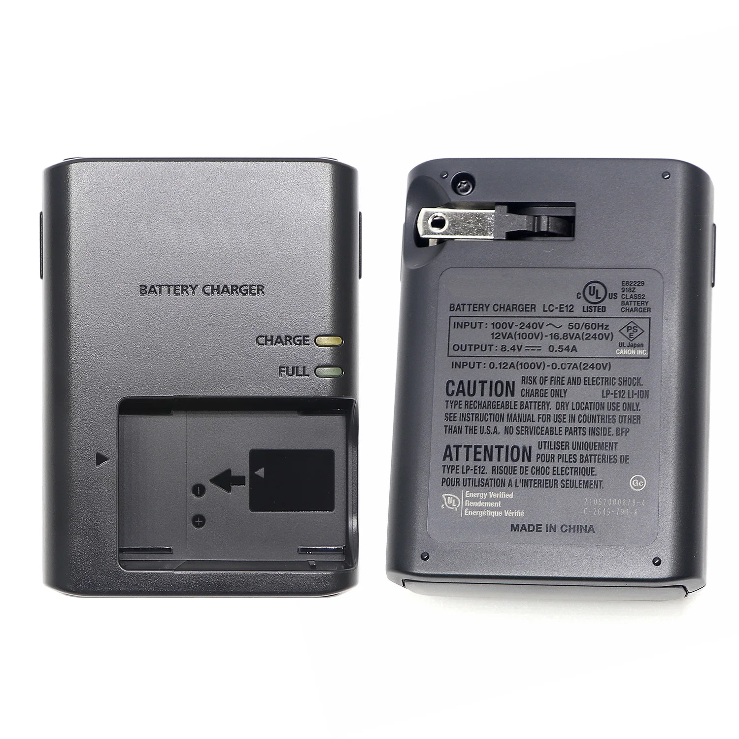 Original LC-E12 LCE12 US plug Charger for Canon LP-E12 Battery EOS-M EOS M M200 M50 M50II M10 M100 100D Rebel SL1 Kiss X7 Camera