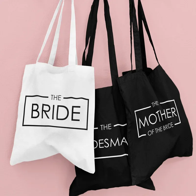 Bride Squad chief Bridesmaid Mother of the Groom Maid of Honor Flower Girl Bachelorette Hen Party Bridal shower Wedding gift Bag