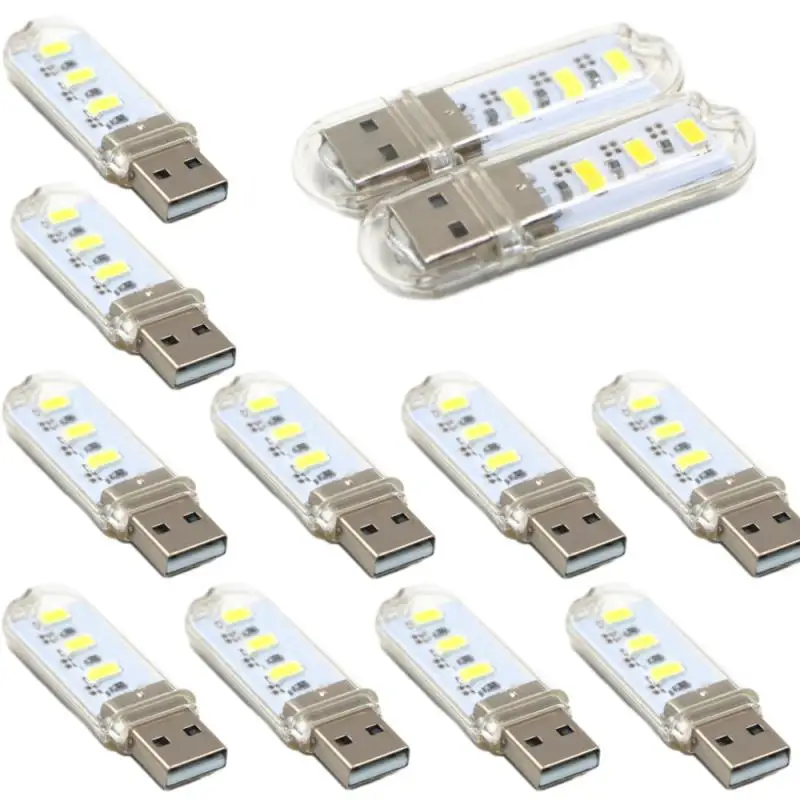 LED 고휘도 미니 USB 야간 조명, USB 컴퓨터 책상 램프