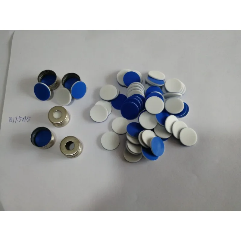 17.5*1.5mm10/20ml top empty bottle cap pad GC sampling bottle PTFE silicone pad T-eflon gasket
