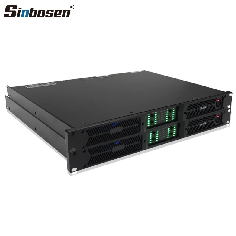 

Sinbosen High Standard 3000 Watt Power Amplifier Personal Power 4 Channels Digital Audio Amplifier Class d