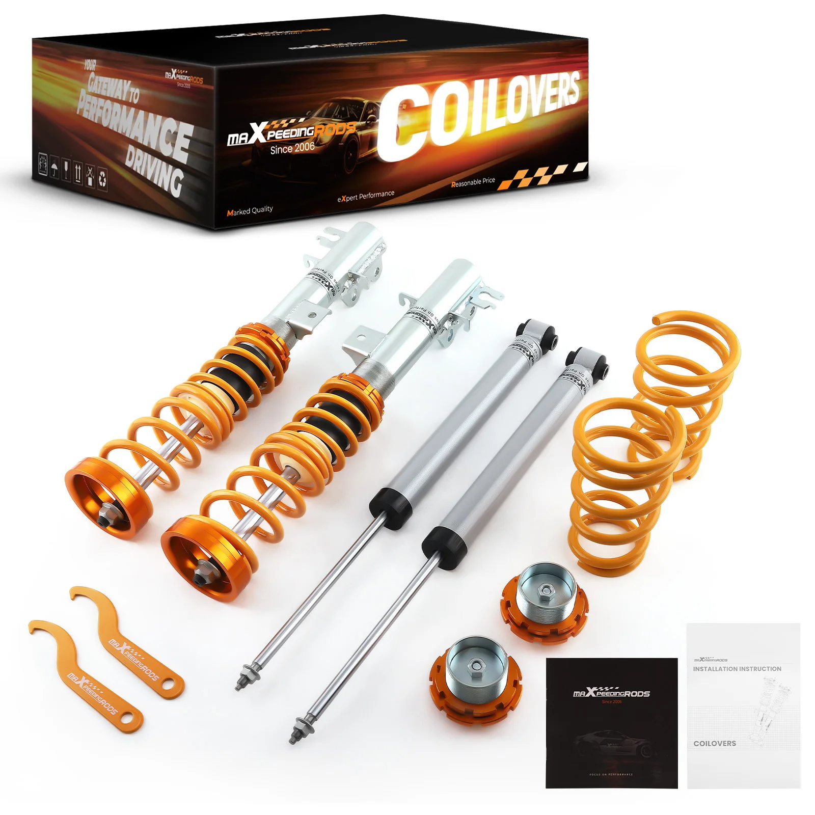 Coilovers Suspension Shock Absorber for Fiat Abarth Grande Punto Evo STREET Use