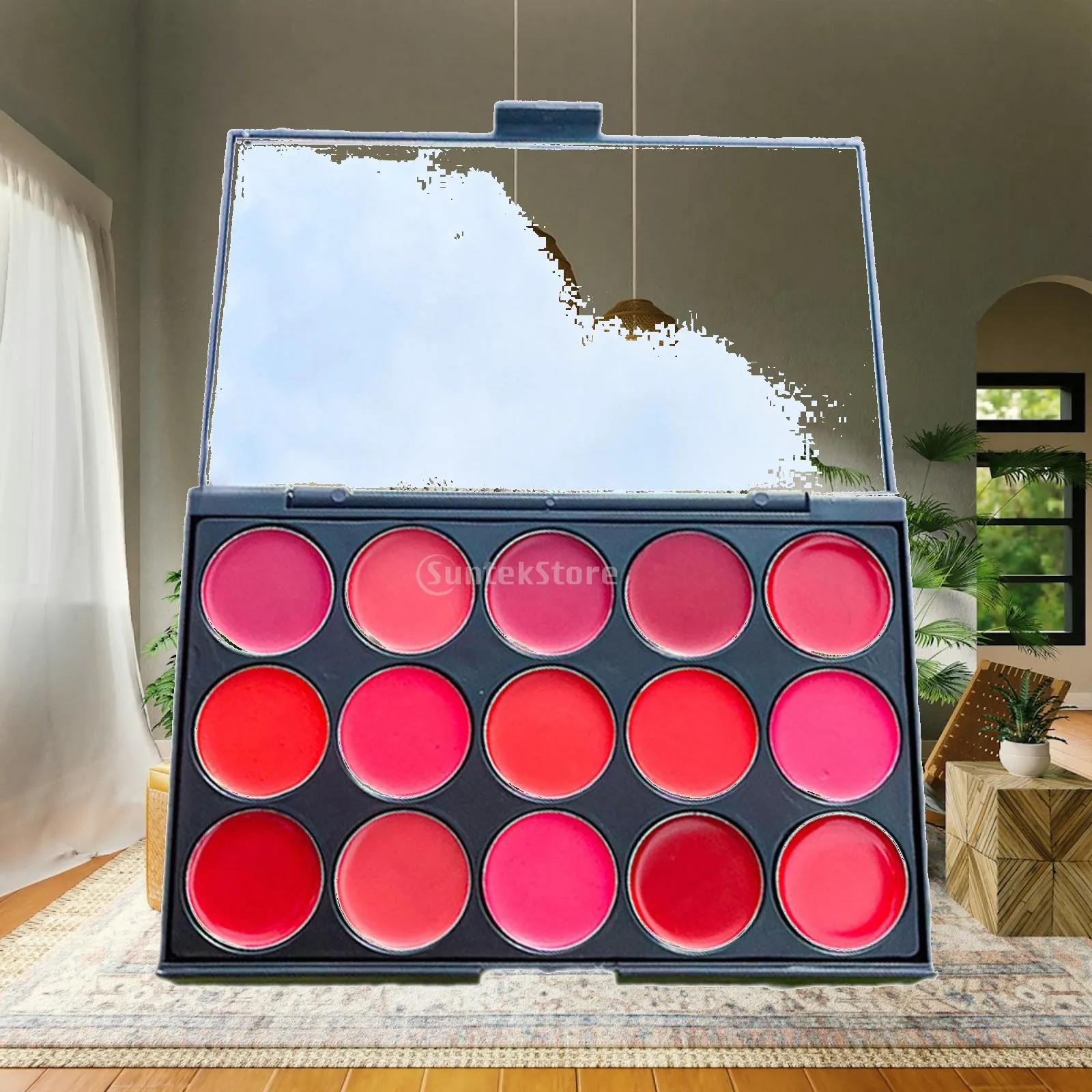 Pro Lip Glosses Cream Palette Smooth Women Matte Nude Lipstick Plate 15 Colors Hydrating for Party Makeup Kit