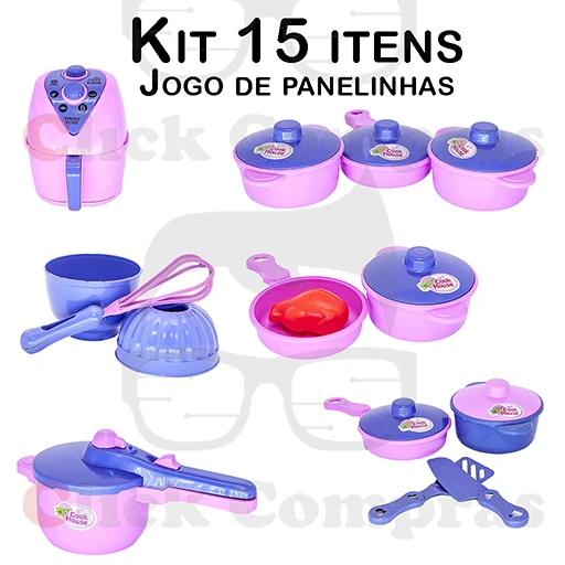 Children's Kitchen Cookware Set Air Fryer and Liners 15 PCs