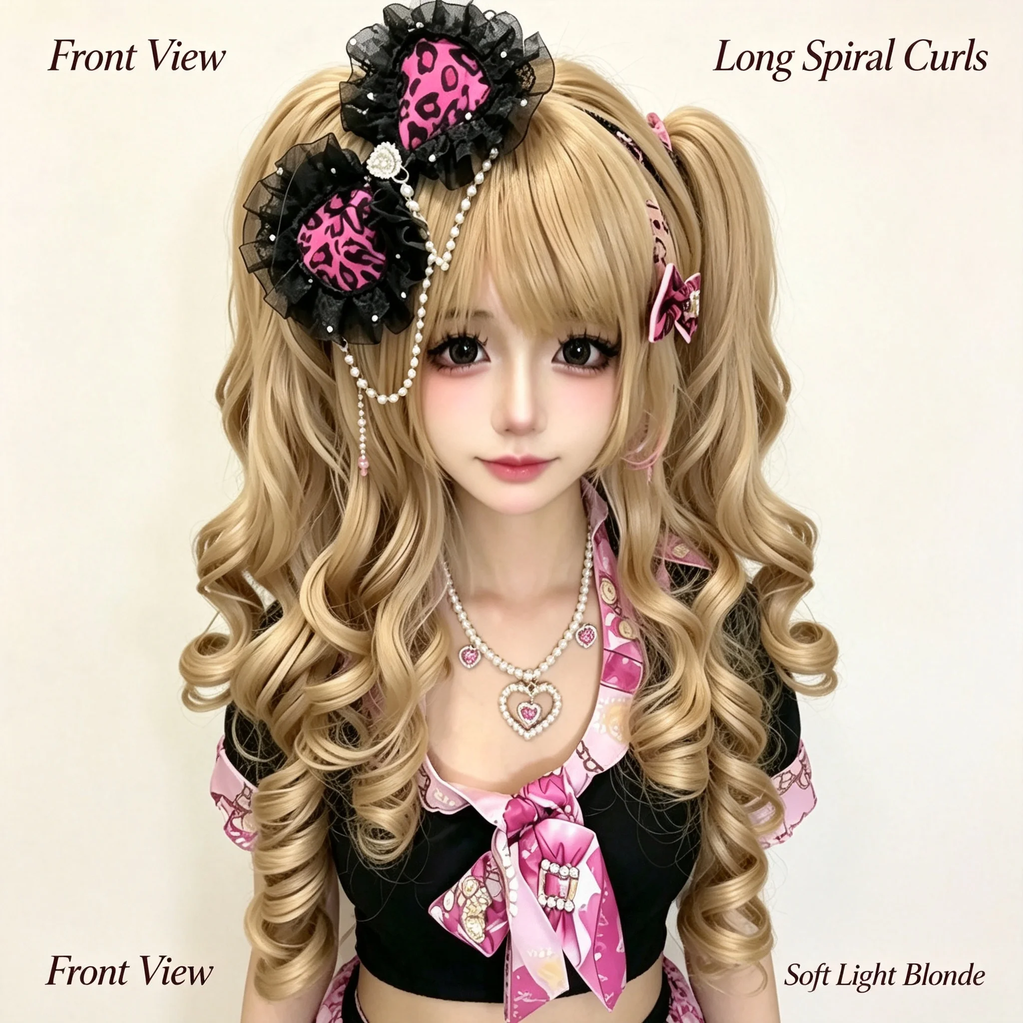 Wig rambut panjang keriting pi - Women'S Y2K Accessories ulasan dan harga