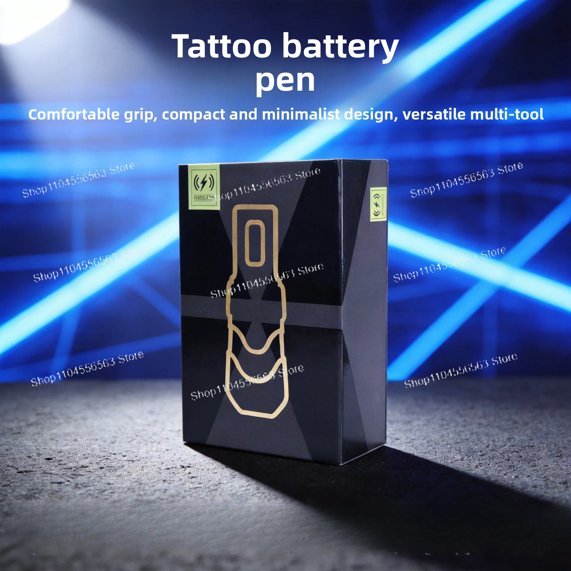 Wireless Coreless Motor Rechargeable Tattoo Pen, Dual Batteries Portable Mobile Permanent Makeup Beauty Tool for Tattoo Artists