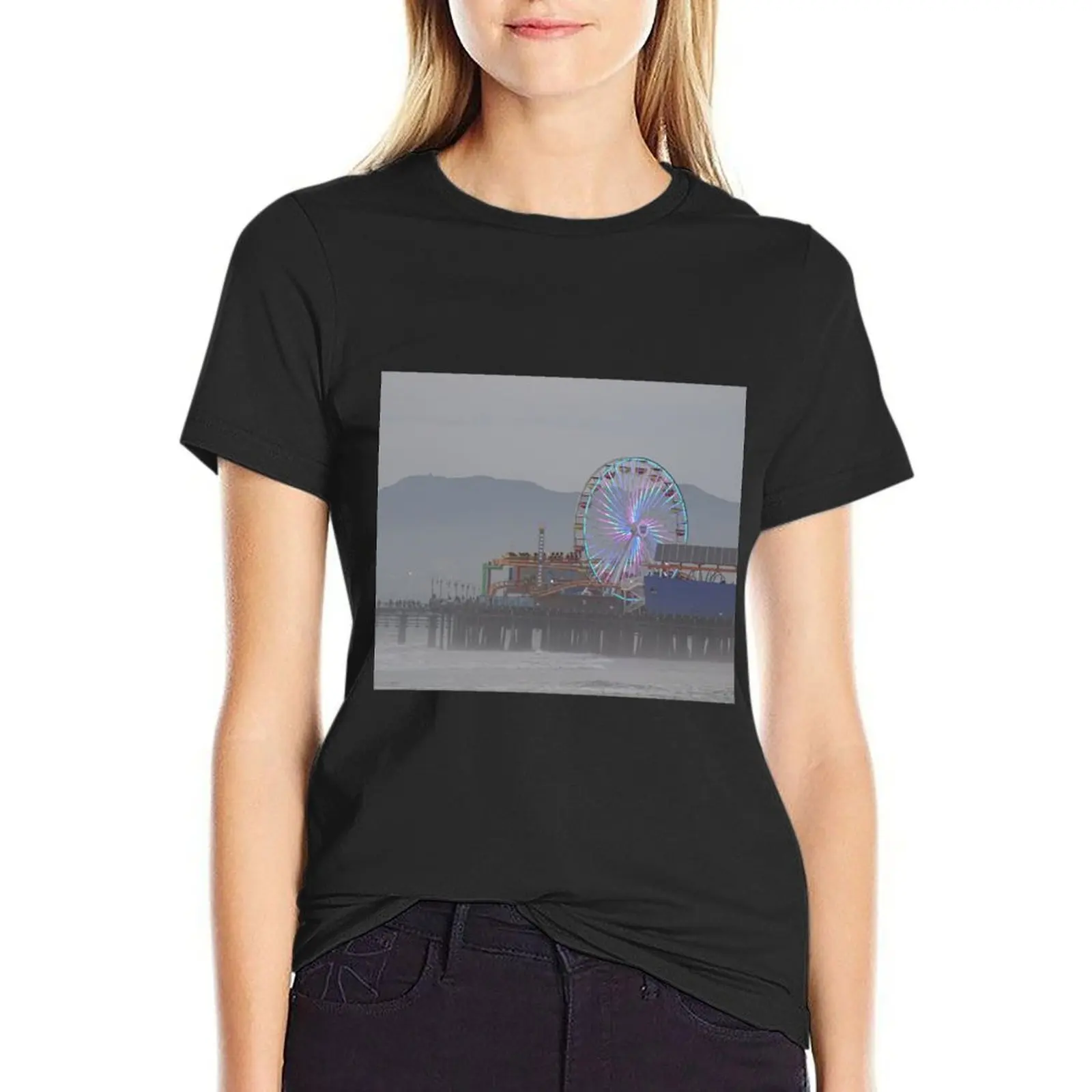 

Santa Monica Pier T-Shirt vintage clothes summer clothes clothes for Women