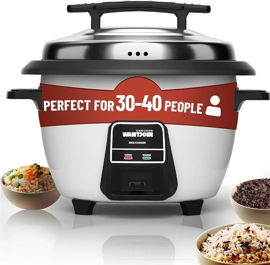 Rice cooker Stainless Rice Cooker & Warmer Commercial Rice cooker for party and family, White