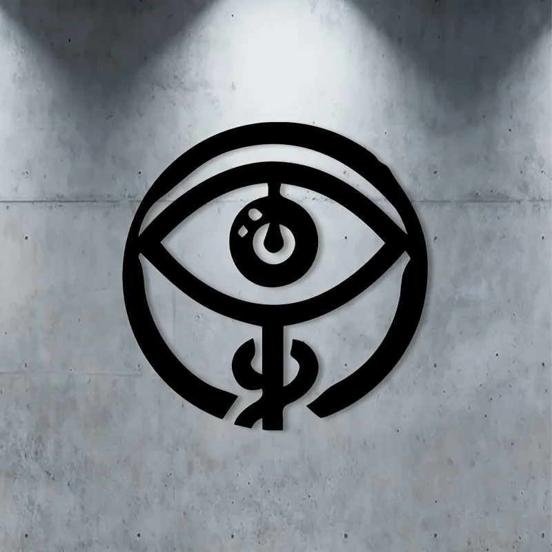 1pc Iron Evil Eye Wall Art, Mystical Hanging Decor Indoor Outdoor