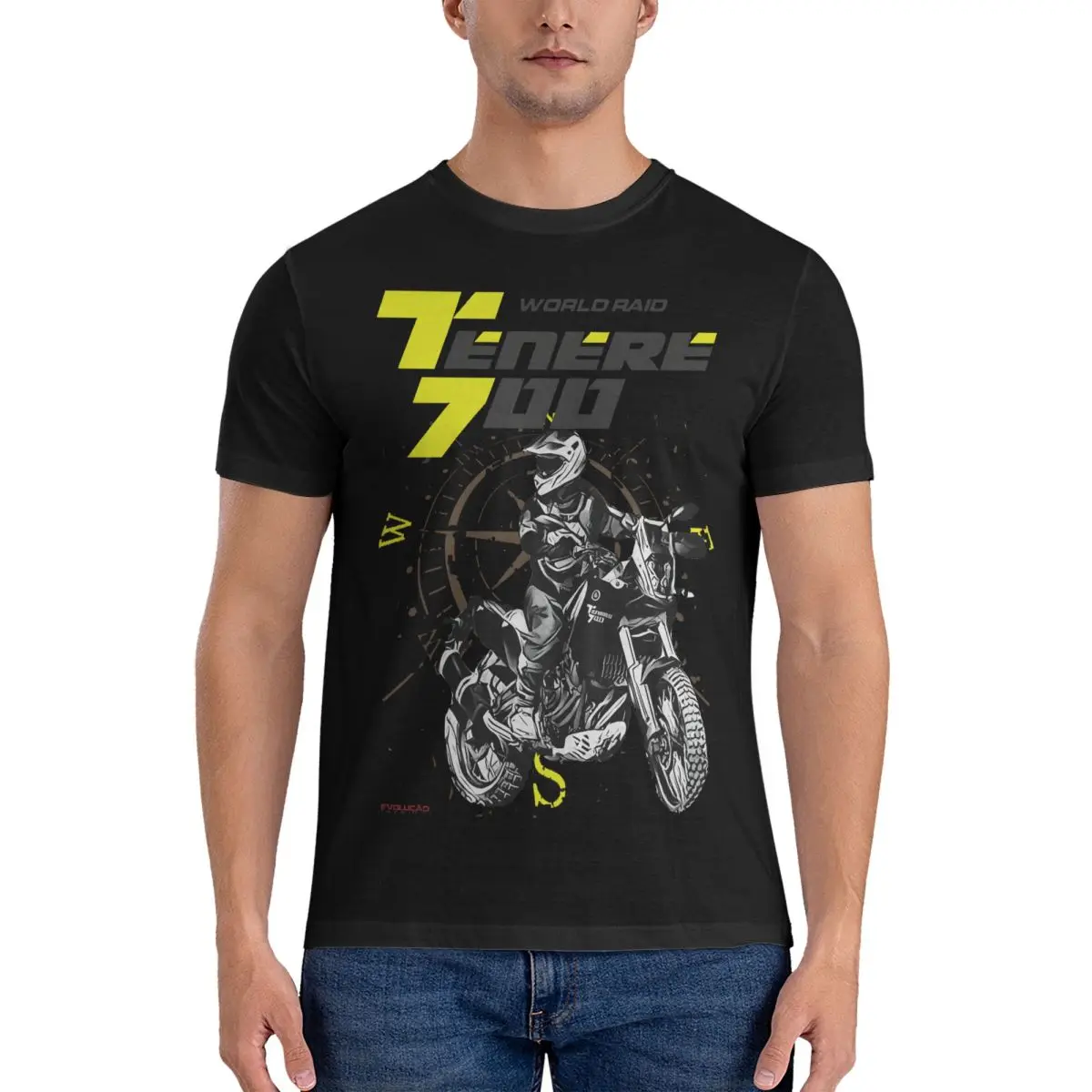 Tenere 700 T7 T-Shirt Men Y-Yamahaa Fun Cotton Tee Shirt O Neck Short Sleeve T Shirt Gift Idea Tops