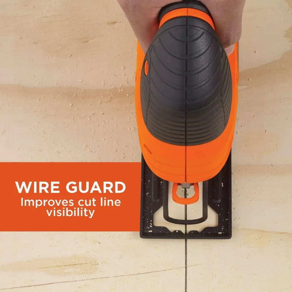 4.5アンペアのジグソー、3000 SPM、最大45度の斜めカットが可能 ° 、クイックブレードチェンジ