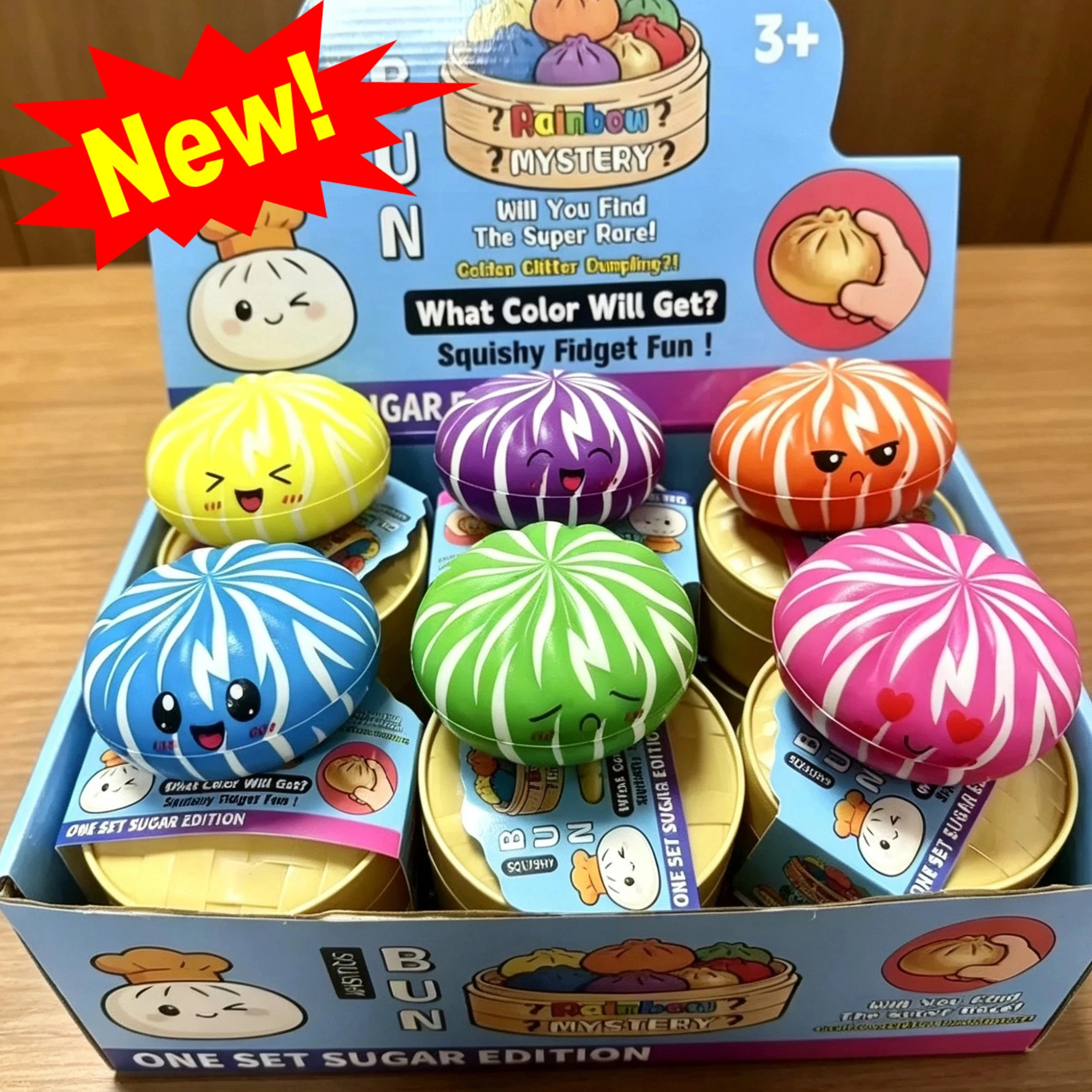 

Colorful buns pinch music slow rebound decompression toy artifact simulation small cage bag shape vent desktop ornament gift