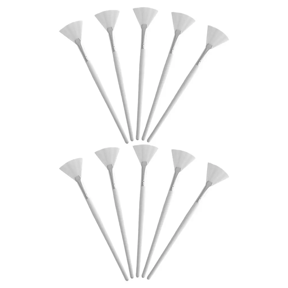 10 Piezas de Brochas para Mascarillas Faciales, Herramienta de Maquillaje, Cabezal de Brocha Suave para Mascarillas de Arcilla y Barro, Aplicación Uniforme, Herramienta de Salón, Herramientas de Maquillaje