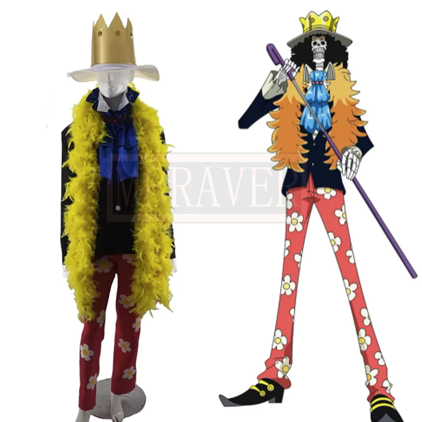 

Soul King Brook Burukku Cosplay Uniform Costume Halloween Outfit Christmas Custom Made Any Size