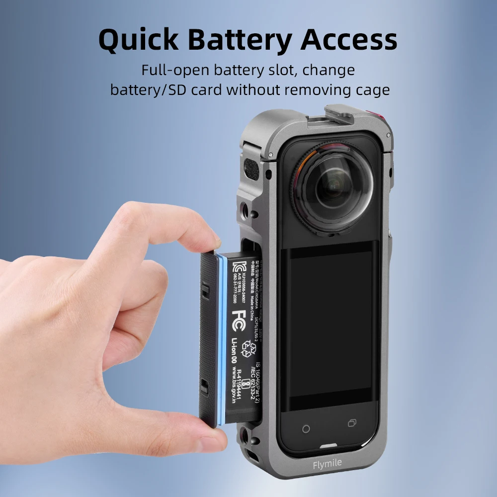 Metallrahmen für Insta360 X6 X5 Stoßfester Schutz-Käfig Erweiterungsgehäuse Metallrahmenhalterung für Insta 360 Zubehör – Detail 6