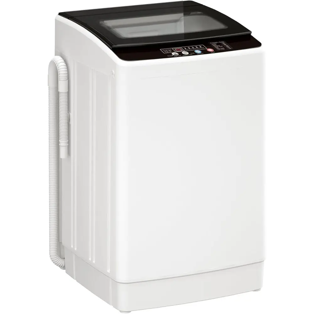 Fully Automatic Portable Washer with LED Display, 12 Cycles, 8 Water Levels, Large Capacity Combo Washer and Dryer