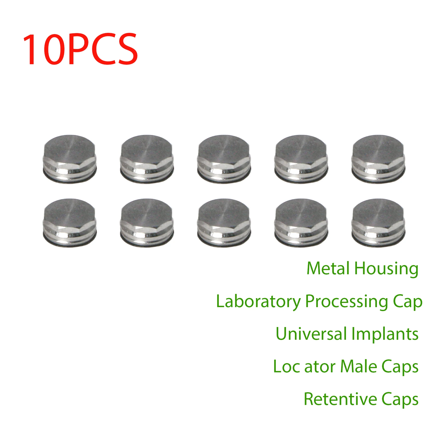 10Pcs Strong Implant Retentive Caps Inserts Used for Locator Abutments  0.8lbs 1.2lbs  2.4lbs