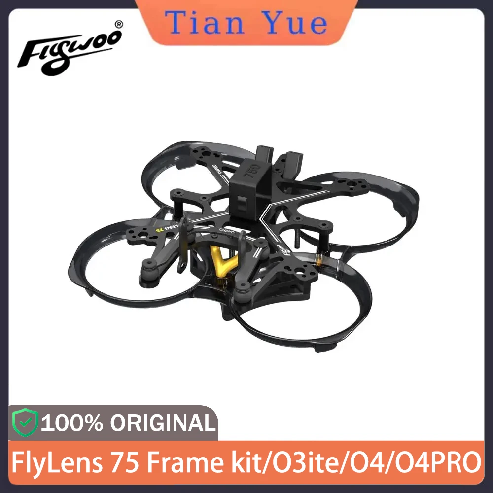

FLYWOO FlyLens 75 1.6" FPV Drone Frame Compatible with O3ite/O4/O4PRO Carbon Fiber Mini Racing Accessory 2025 Hot