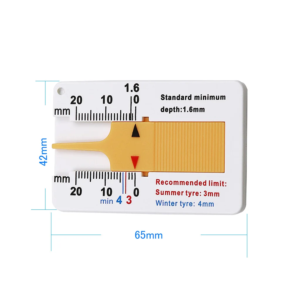 Auto Car Tyre Tread Depthometer Depth Indicator Wheel Measure Tool Measrement Supplies 0-20mm Gauge Gage Motorcycle Trailer Van